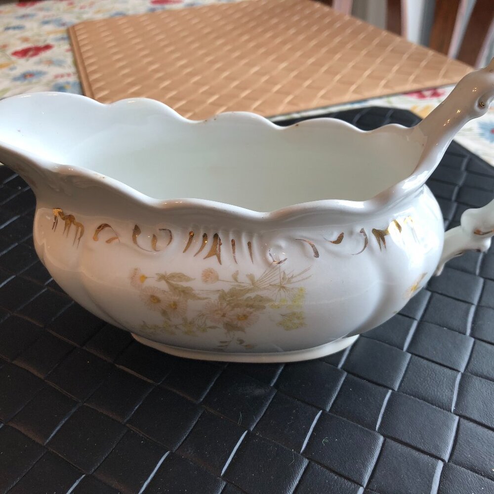 Vintage Gravy Boat Henry Alcock and Co Semi Porcelain